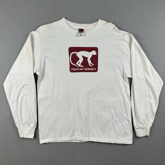 Vintage 90s Touch My Monkey Shirt Large SNL Mike Myers Sprockets Skit - Picture 1 of 16